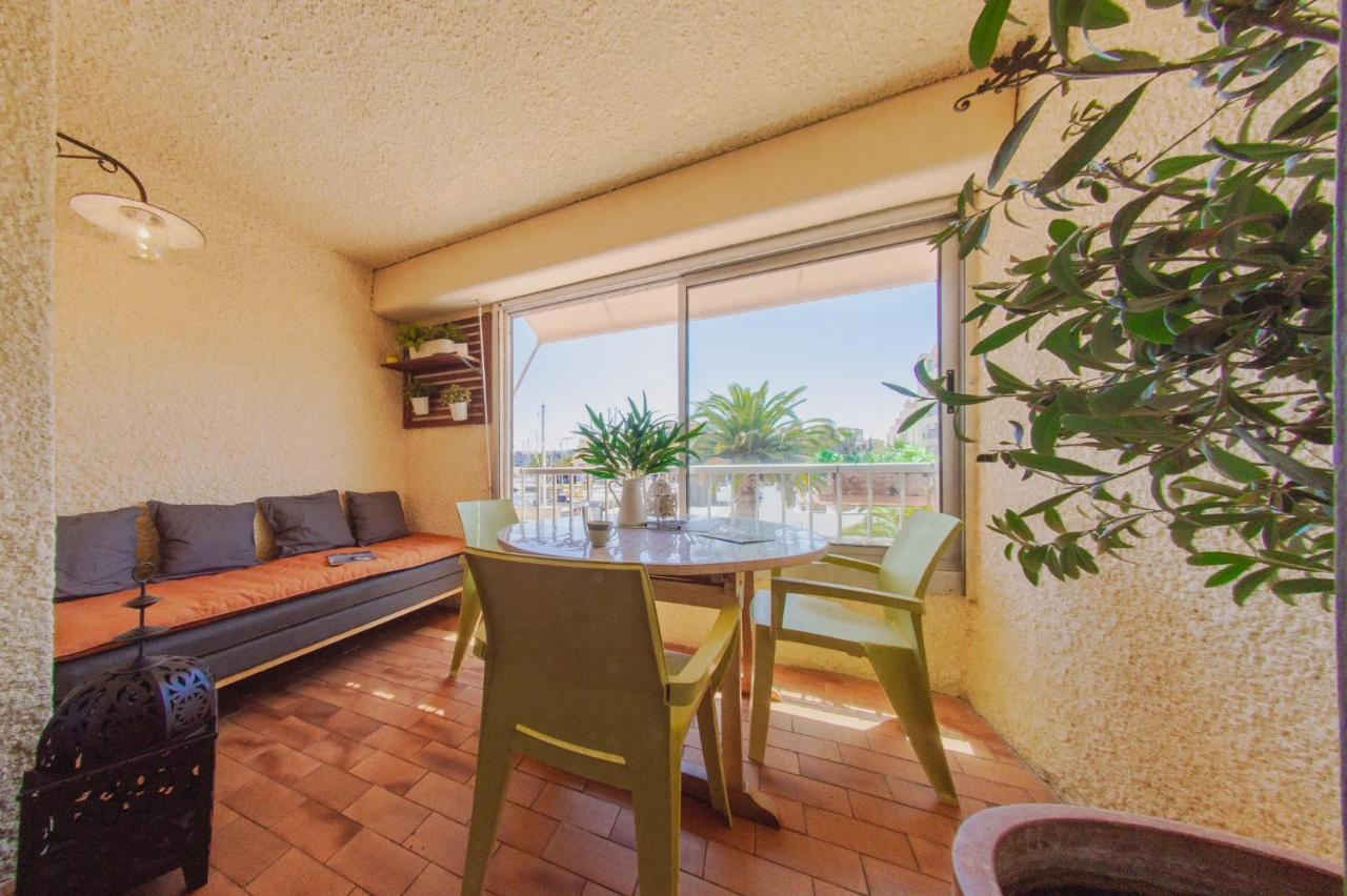 Retromirabeau "Cote Mer" - 29M2 - Lumineux - Terrasse Loggia - Vue Marina - Parking Securise - 2 A 3 Pers - Emplacement Top - Cheques Vacances Connect Gruissan Bagian luar foto