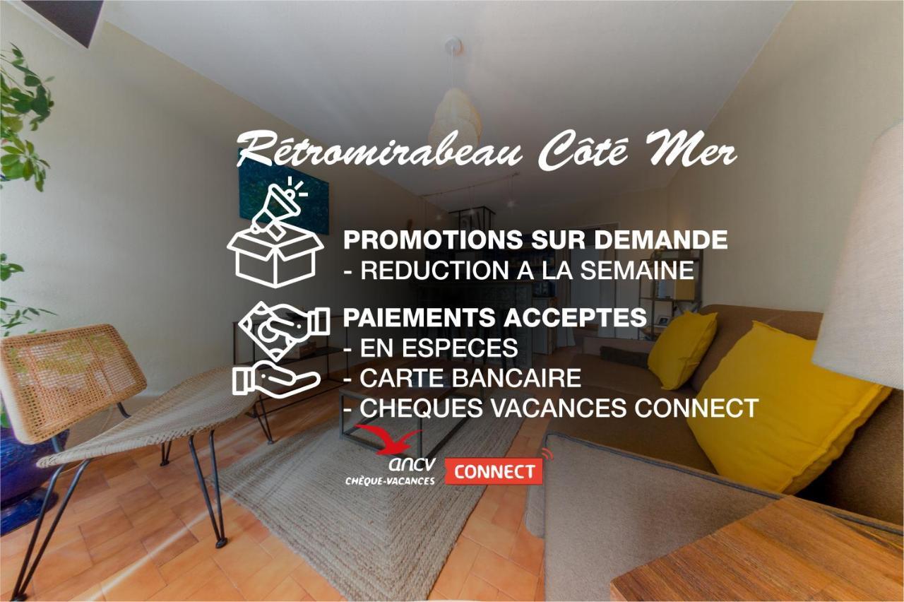 Retromirabeau "Cote Mer" - 29M2 - Lumineux - Terrasse Loggia - Vue Marina - Parking Securise - 2 A 3 Pers - Emplacement Top - Cheques Vacances Connect Gruissan Bagian luar foto